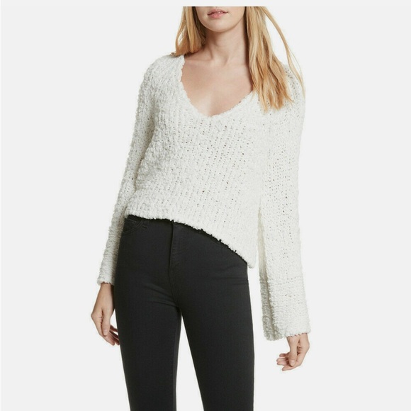Free People Ivory Sand Dune Bell Sleeve Sweater - Picture 14 of 16